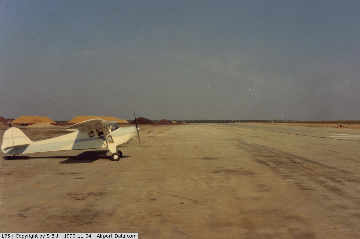 Poso-kern County Airport (L73) - 39932 at Poso Kern airport in 1990. Not much there but nice runway. Nice place when the drag strip next door is active - I guess?