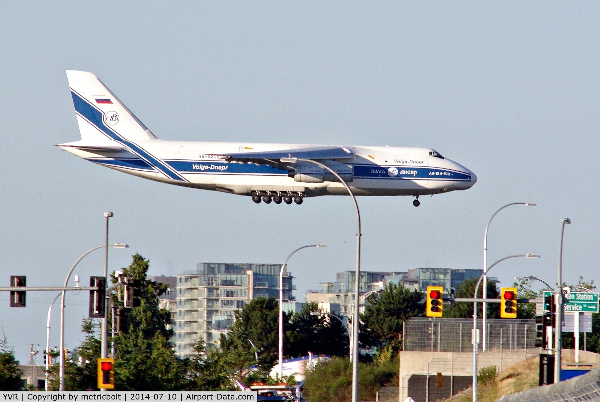 Vancouver International Airport, Vancouver, British Columbia Canada (YVR) - Volga-Dnepr (RA-82081 AN-124) operating VI1933 from ICN