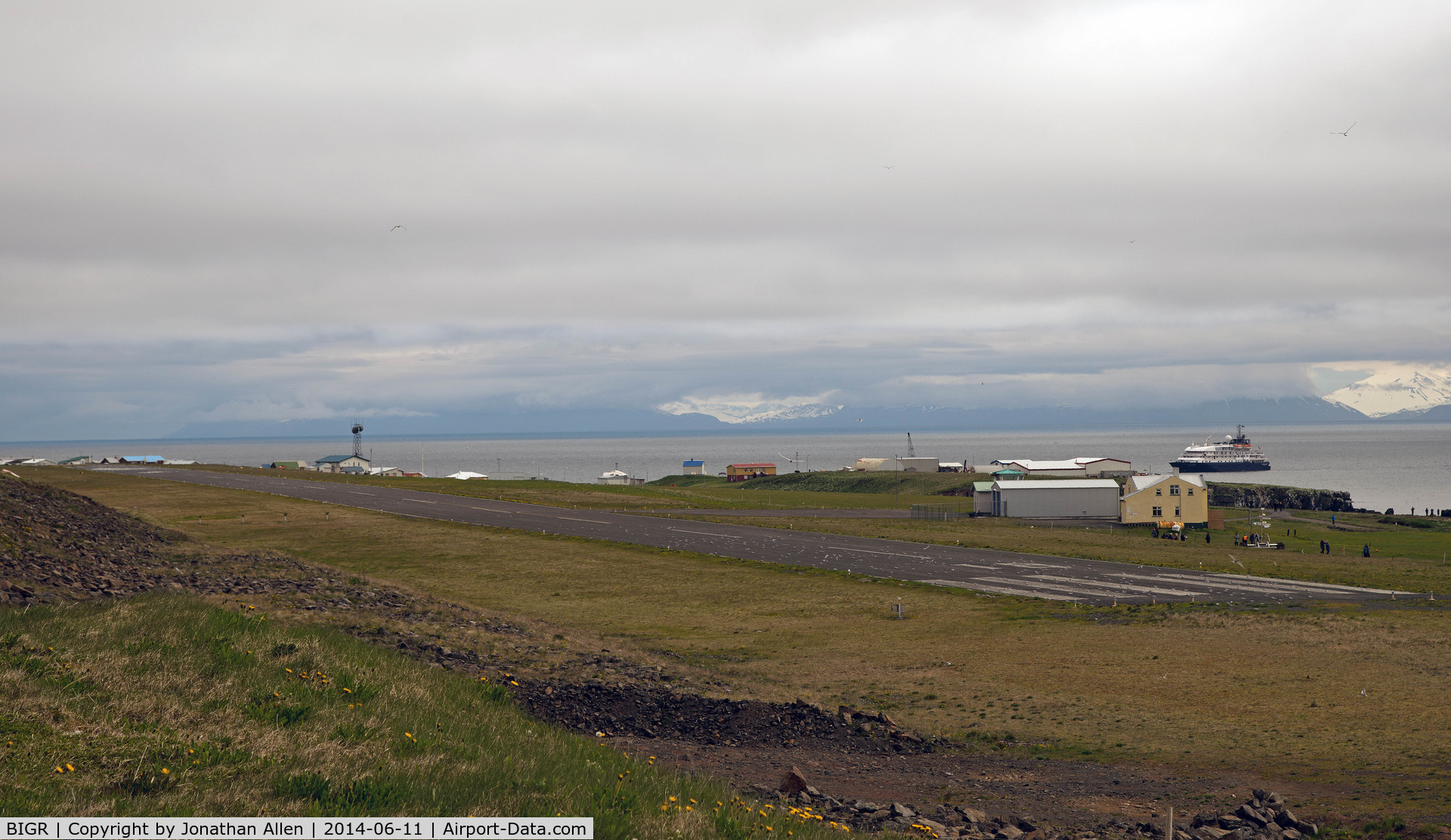 Grimsey Airport, Grimsey Iceland (BIGR) - Grimsay Airport runway. The island is a major breeding ground for Arctic Tern and care is required to use this airport.