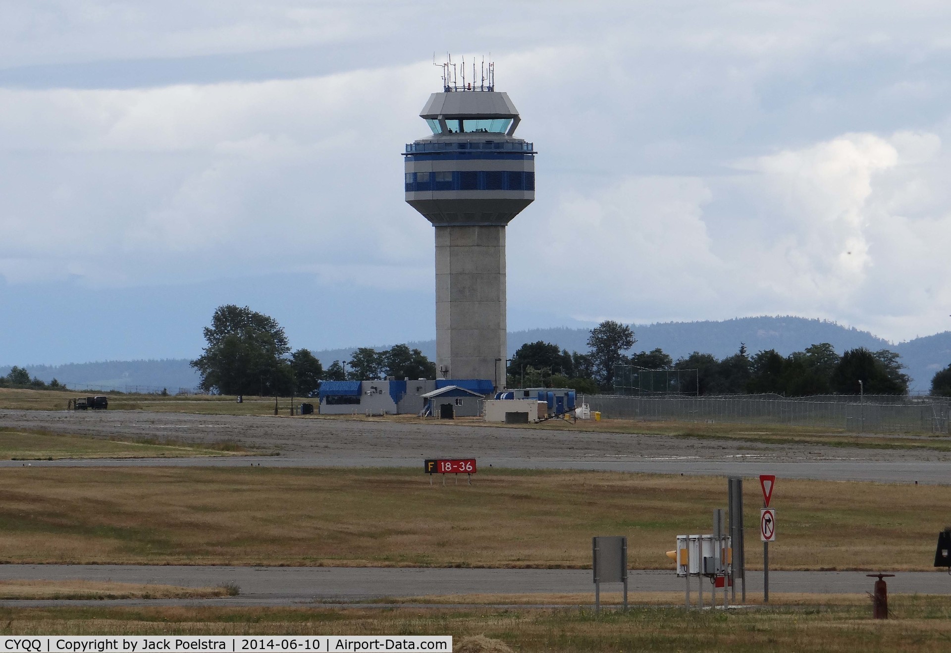 CFB Comox (Comox Airport), Comox, British Columbia Canada (CYQQ) - Tower of Comox Airport BC