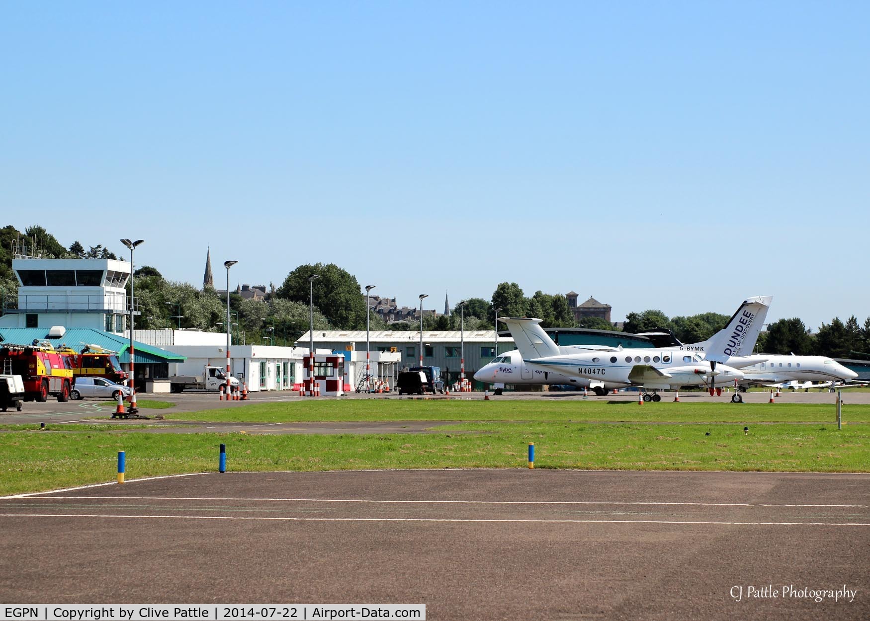 Dundee Airport, Dundee, Scotland United Kingdom (EGPN) - A fine day at Dundee Riverside EGPN