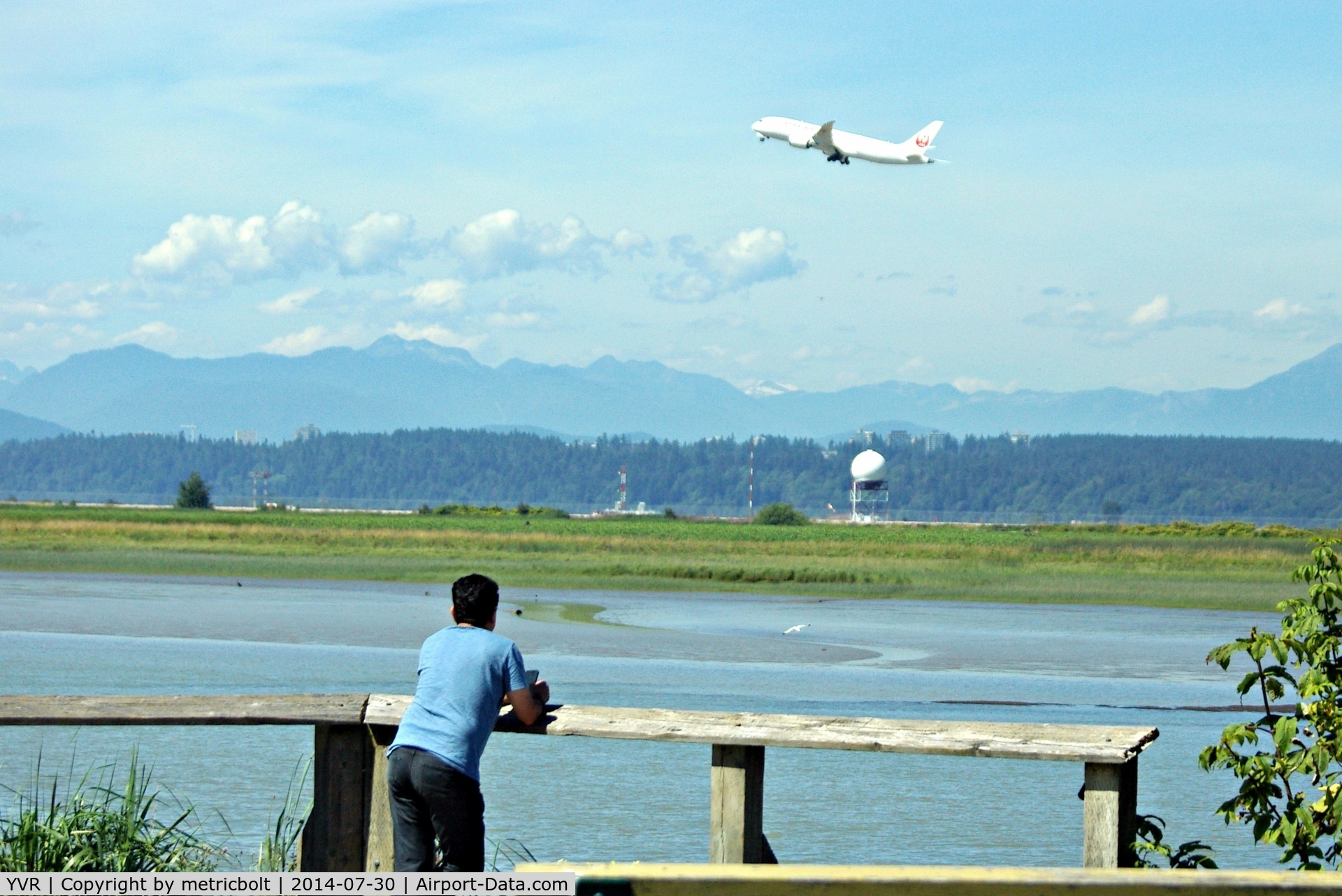 Vancouver International Airport, Vancouver, British Columbia Canada (YVR) - Watching JAL B787 departure to Narita