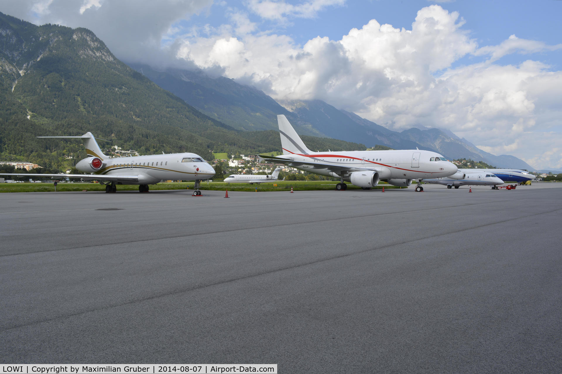 Innsbruck Airport, Innsbruck Austria (LOWI) - Business-Jets everywhere