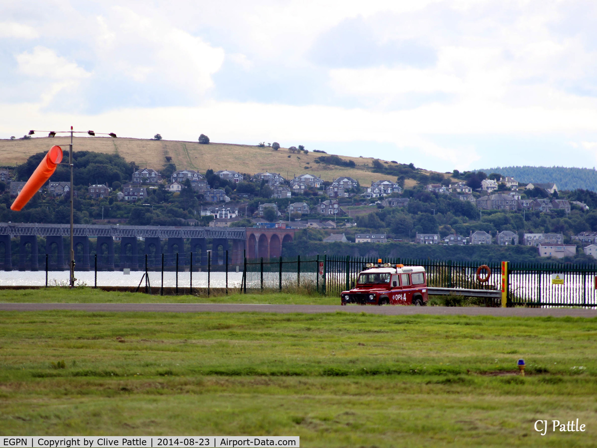 Dundee Airport, Dundee, Scotland United Kingdom (EGPN) - Rescue/Safety vehicle always on duty at Dundee Riverside Airport.