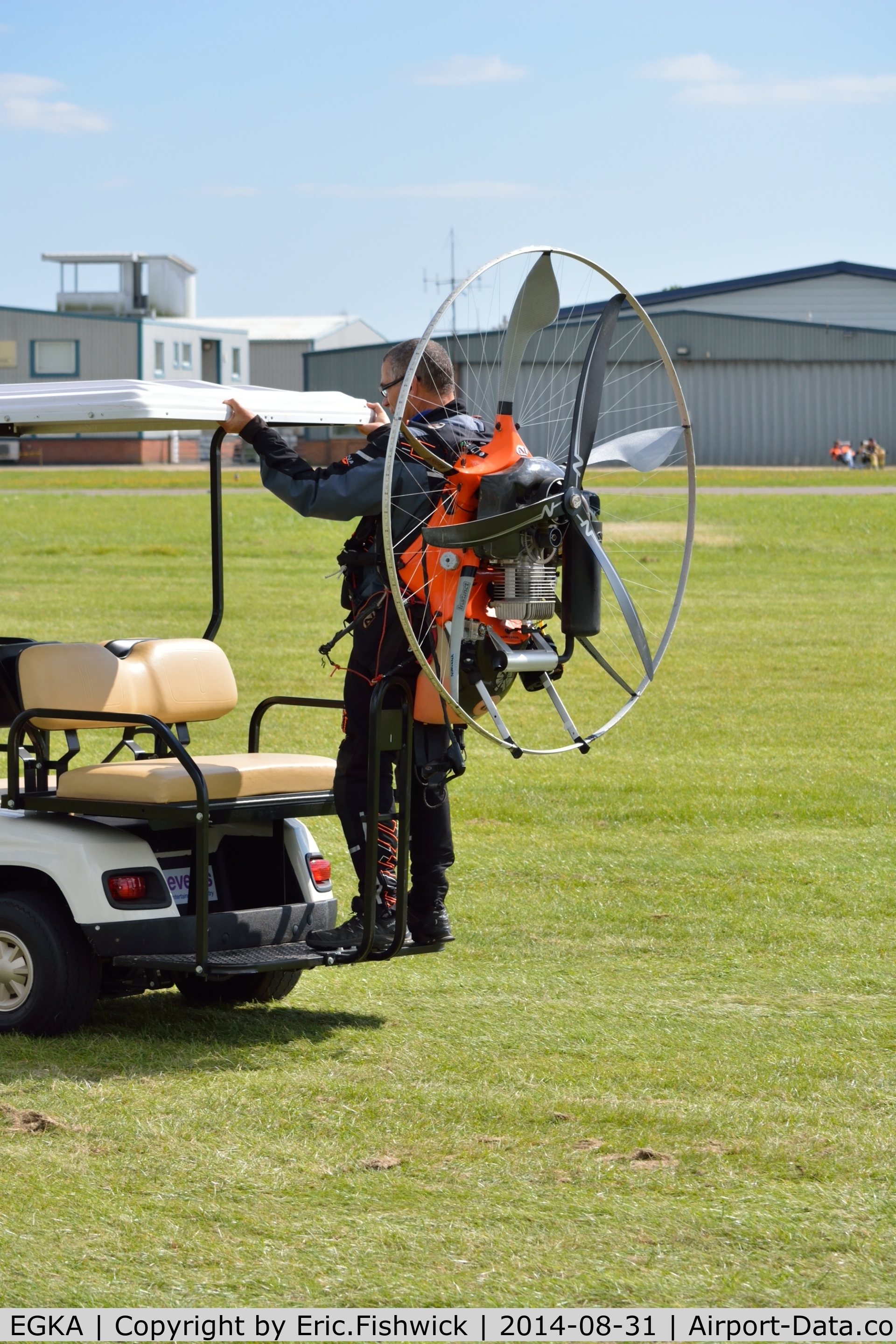 Shoreham Airport, Shoreham United Kingdom (EGKA) - All you need to go motorparagliding - demonstrated at the superb 25th Anniversary RAFA Shoreham Airshow.