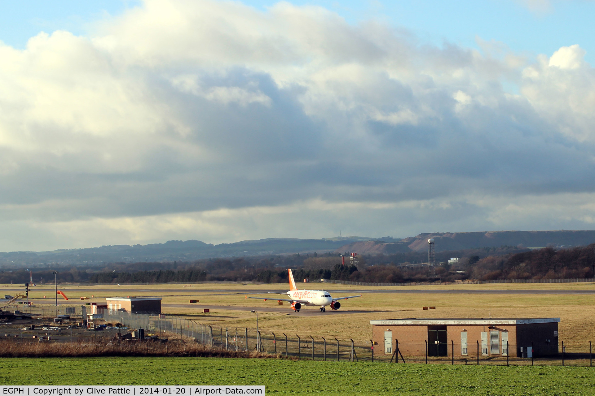 Edinburgh Airport, Edinburgh, Scotland United Kingdom (EGPH) - Wide airfield shot looking south at Edinburgh EGPH