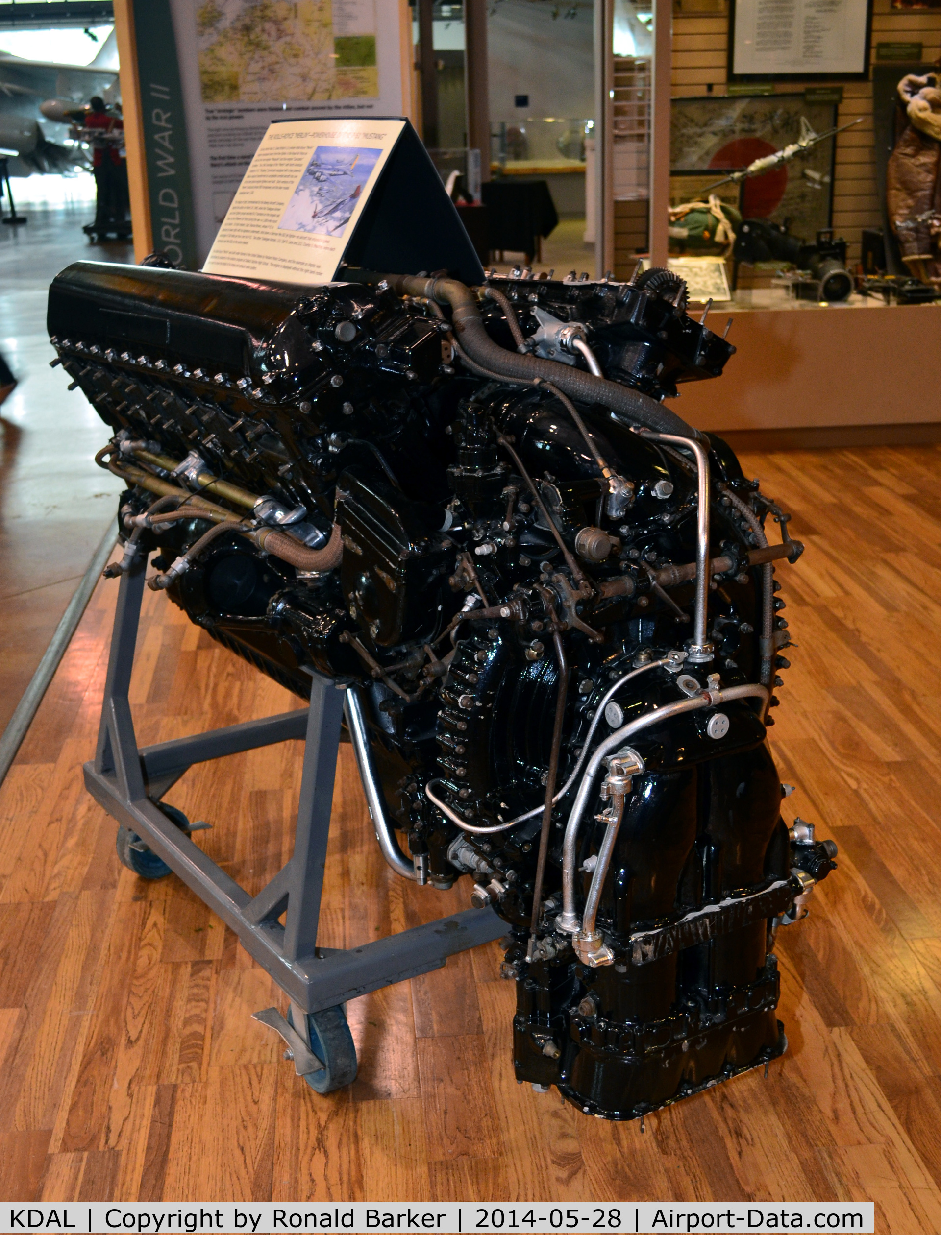 Dallas Love Field Airport (DAL) - Rolls Royce Merlin engine Frontiers of Flight Museum DAL