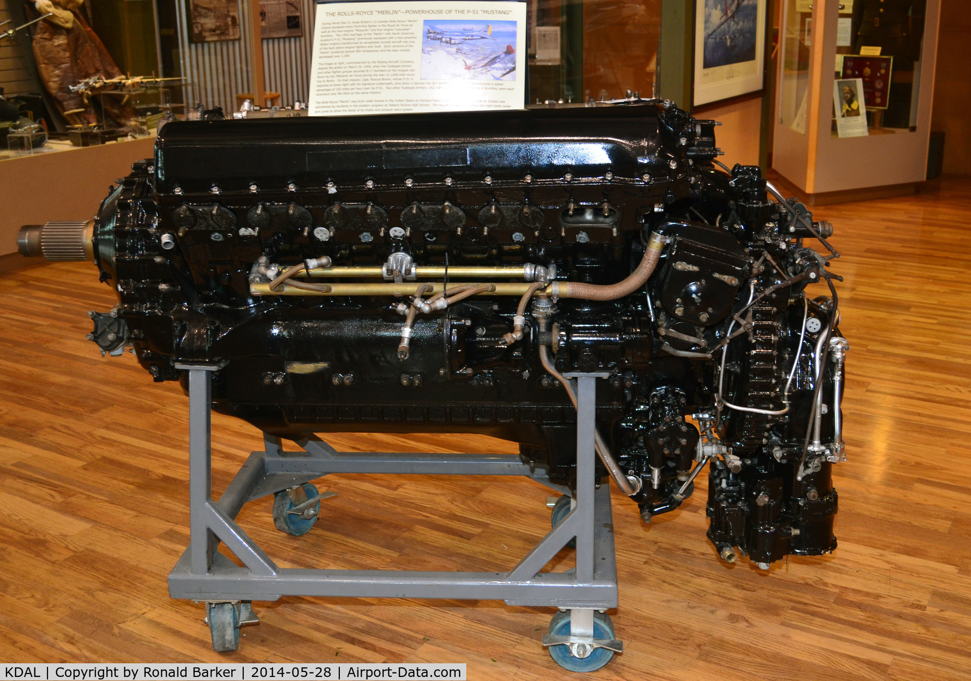 Dallas Love Field Airport (DAL) - Rolls Royce Merlin engine Frontiers of Flight Museum DAL