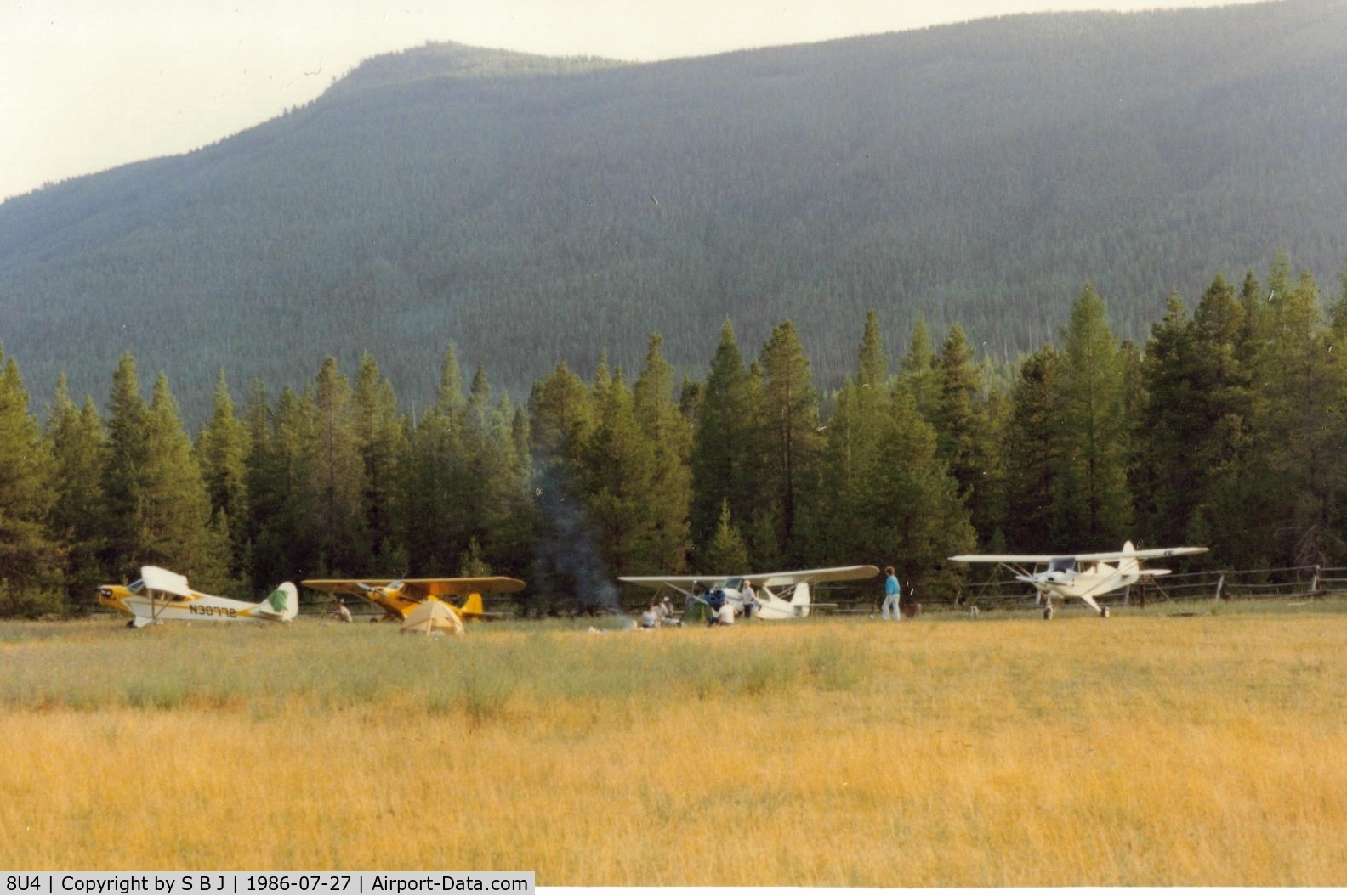 Spotted Bear /usfs/ Airport (8U4) - Late afternoon and quiet time at Spotted Bear after flying in this day.