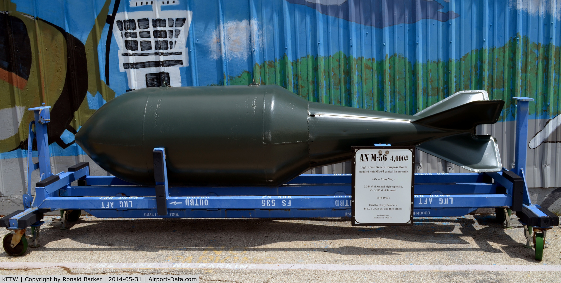 Fort Worth Meacham International Airport (FTW) - AN M-56 4000 lb bomb