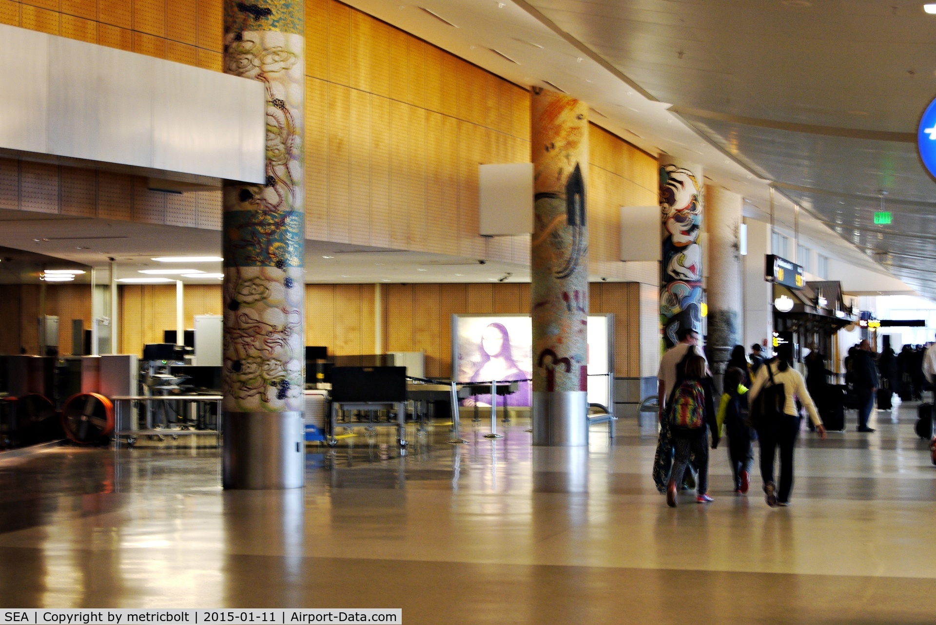 Seattle-tacoma International Airport (SEA) - inside departure area