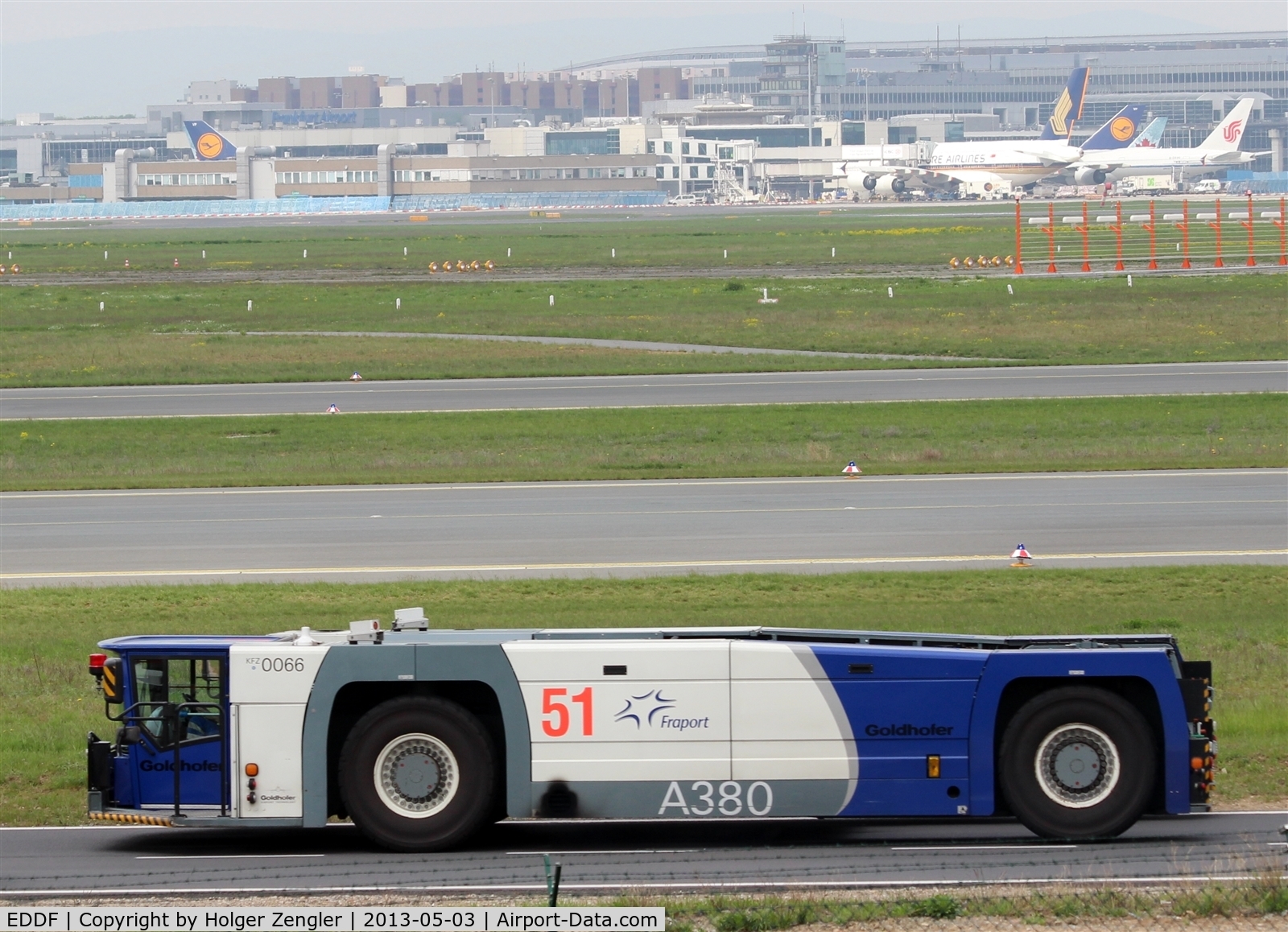 Frankfurt International Airport, Frankfurt am Main Germany (EDDF) - Wide body pusher no.51 is on the way to a new task....