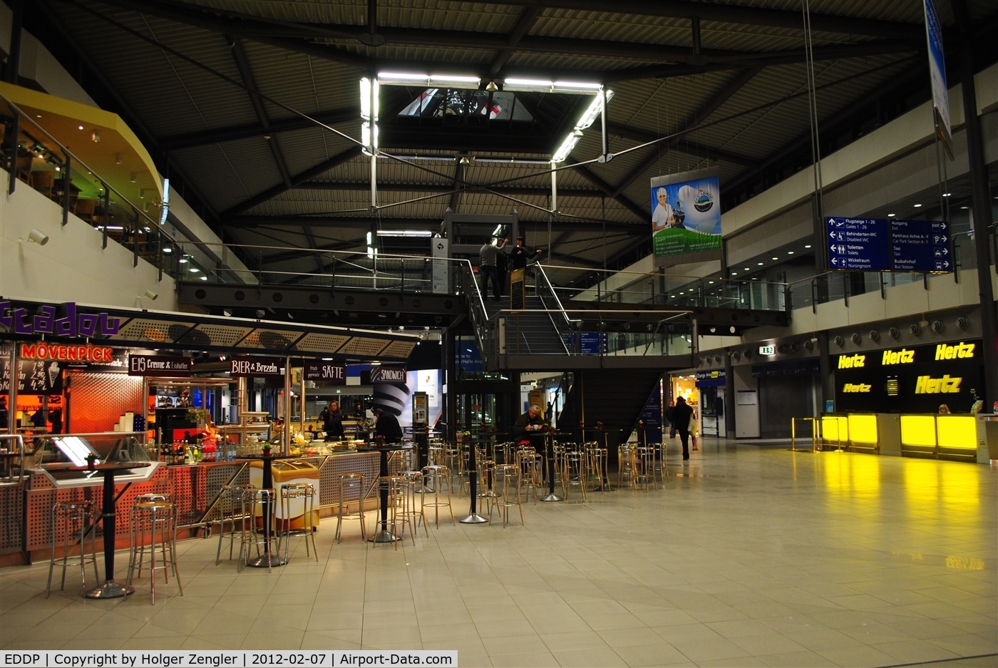Leipzig/Halle Airport, Leipzig/Halle Germany (EDDP) - View into terminal building....