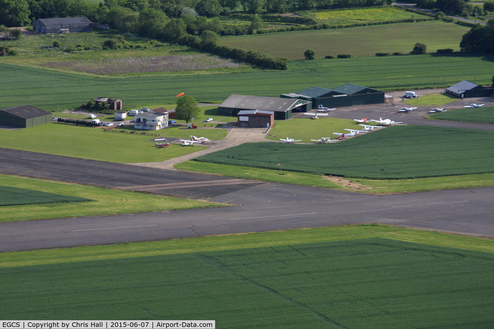 Sturgate Airfield Airport, Lincoln, England United Kingdom (EGCS) - over Sturgate