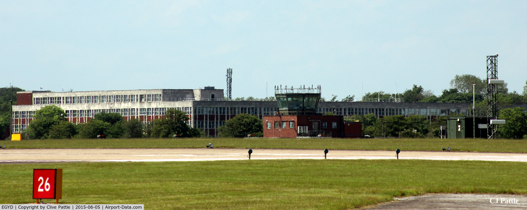 RAF Cranwell Airport, Cranwell, England United Kingdom (EGYD) - The HQ buildings and Control Tower at Cranwell EGYD