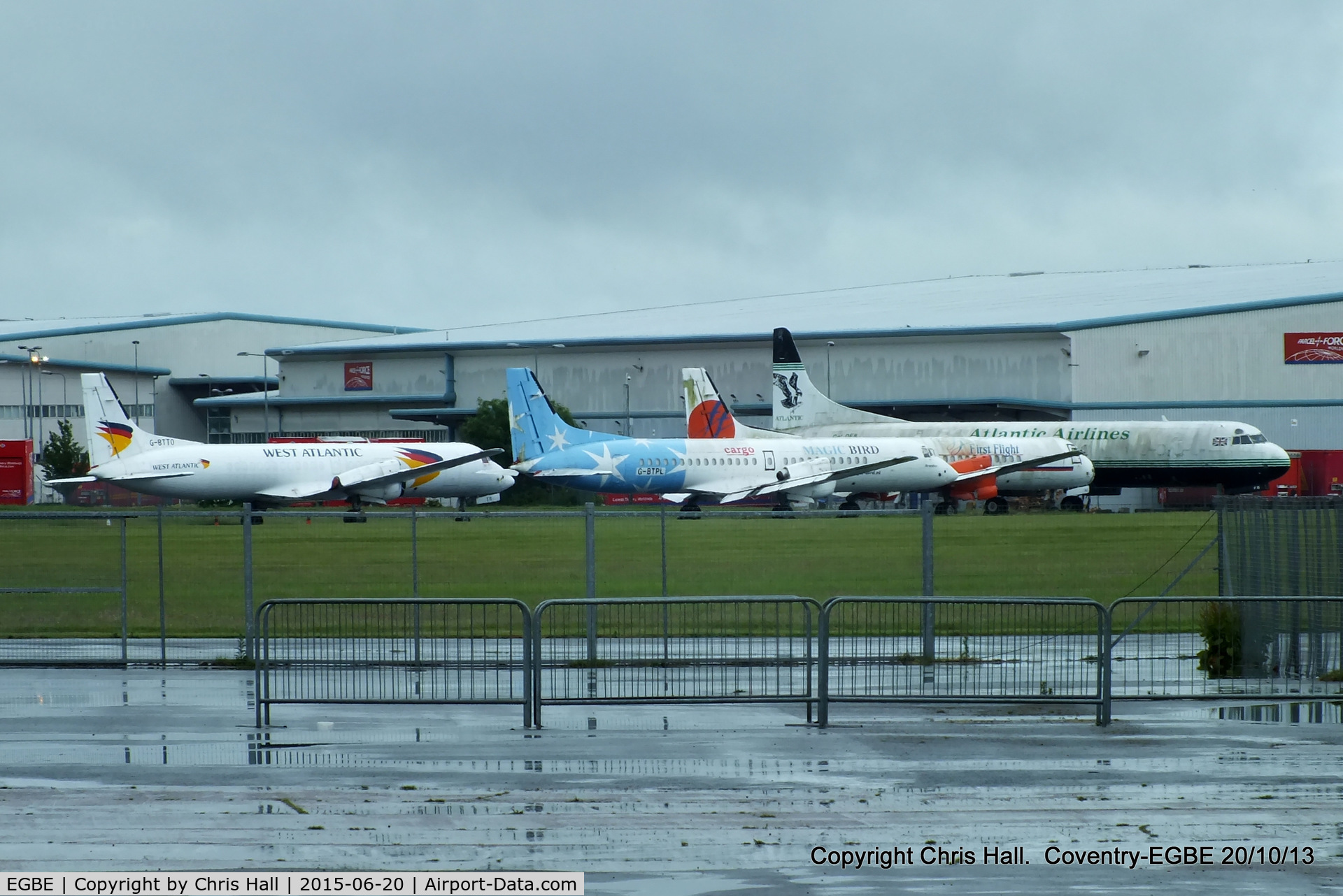 Coventry Airport, Coventry, England United Kingdom (EGBE) - BAe ATP's stored at Coventry