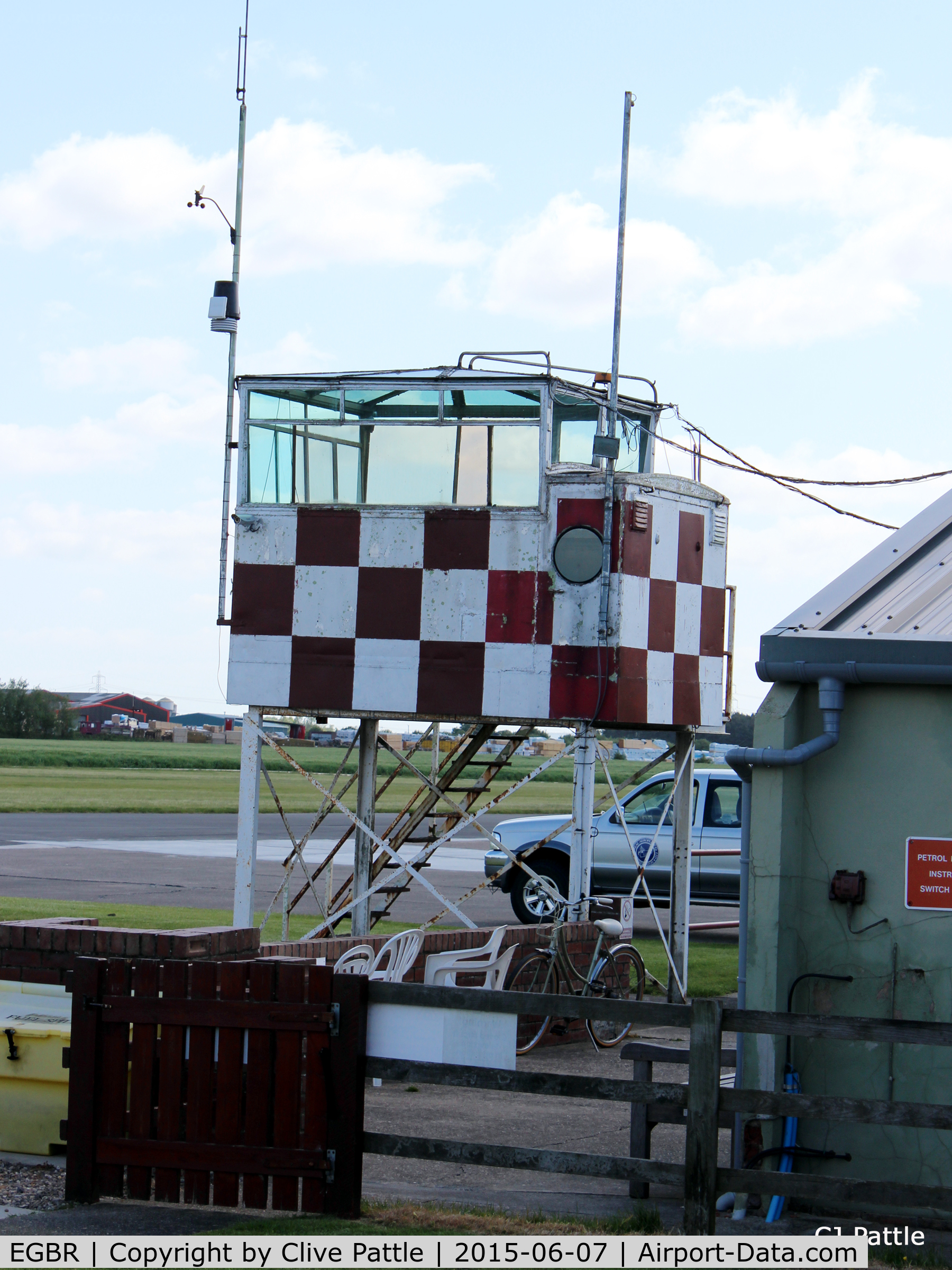 EGBR Airport - A view of the tower facilities at Breighton Airfield, Yorkshire - EGBR