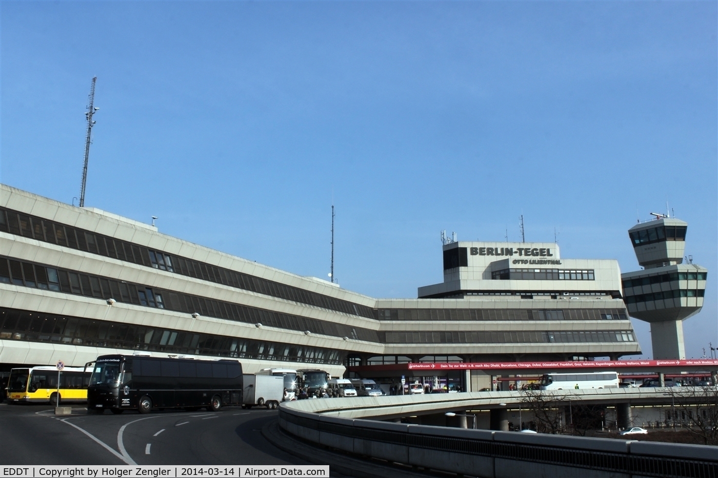 Tegel International Airport (closing in 2011), Berlin Germany (EDDT) - TXL main building and tower.....