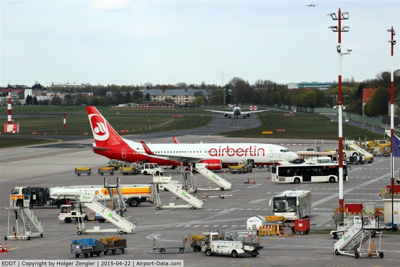 Tegel International Airport (closing in 2011), Berlin Germany (EDDT) - Quiet hour on AirBerlin apron.....
