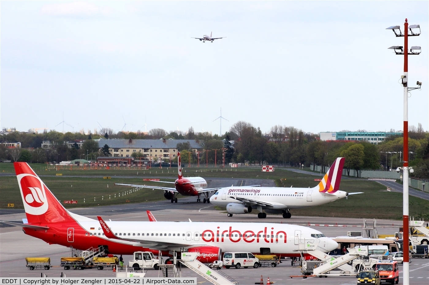 Tegel International Airport (closing in 2011), Berlin Germany (EDDT) - South-eastern view on TXL ....