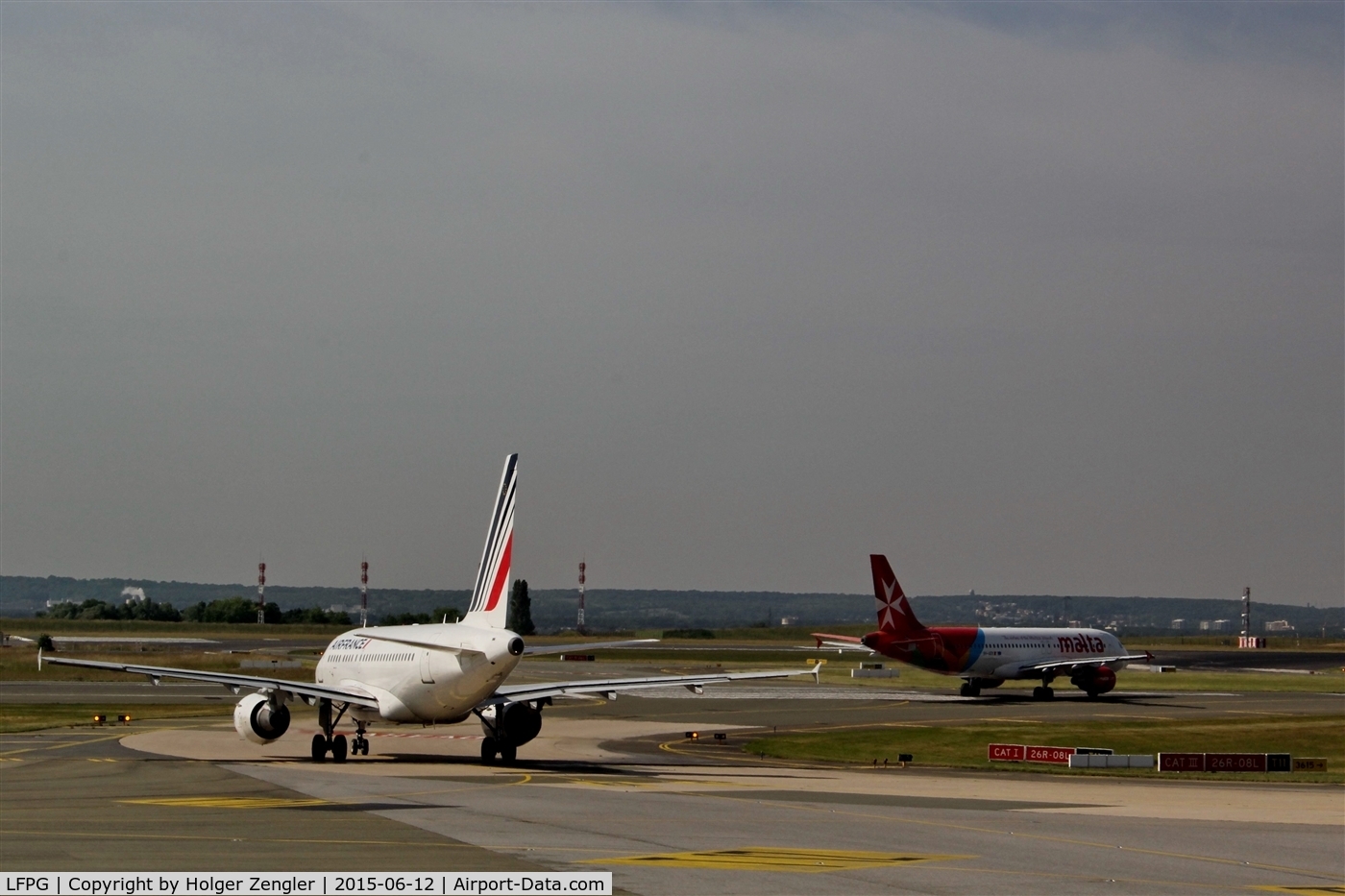 Paris Charles de Gaulle Airport (Roissy Airport), Paris France (LFPG) - We are number three for departure on rwy 26R...