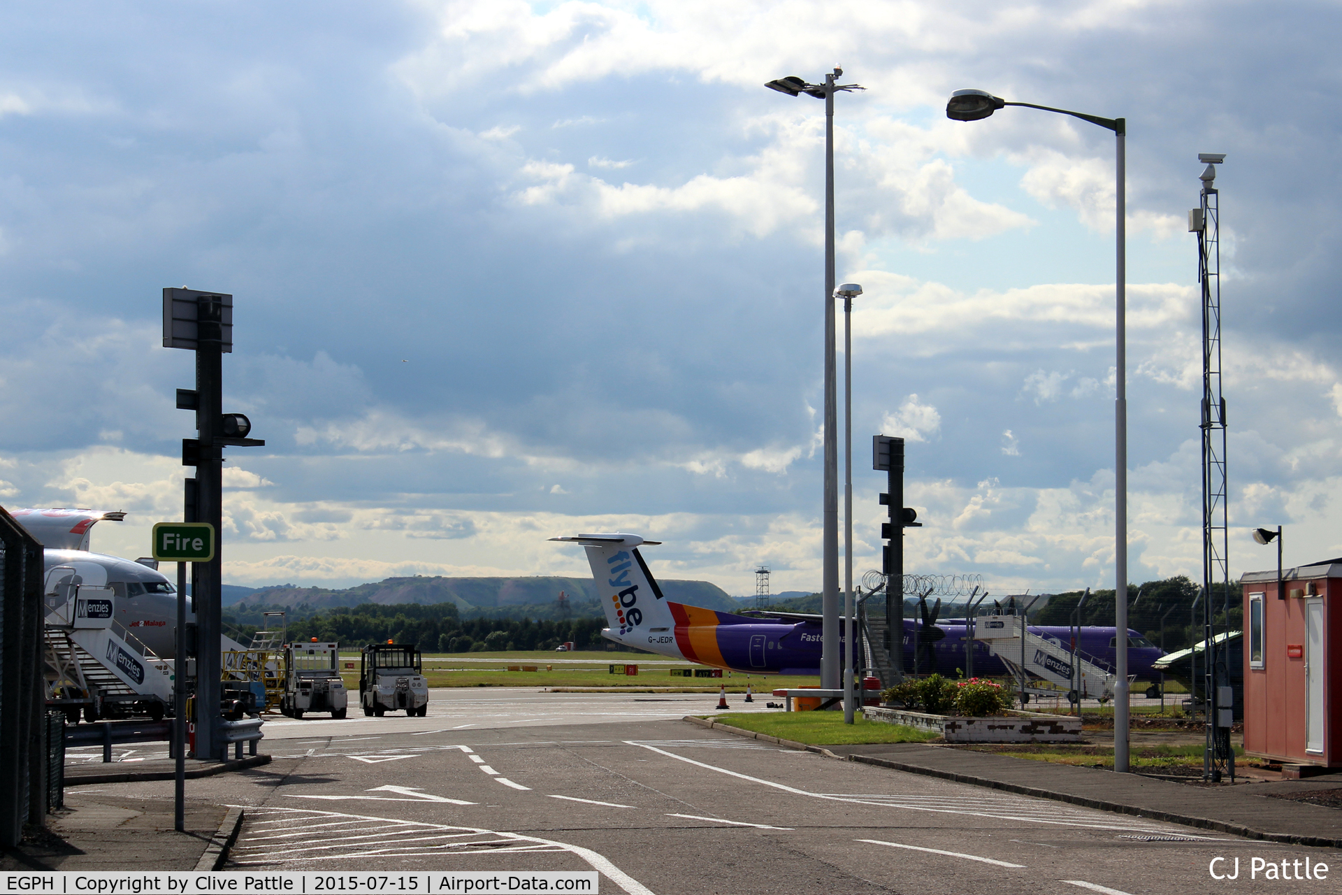 Edinburgh Airport, Edinburgh, Scotland United Kingdom (EGPH) - Main Gate northern Cargo Area at EGPH