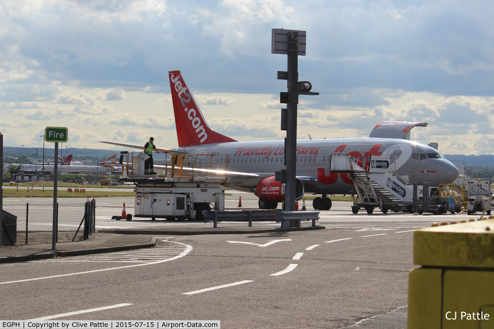 Edinburgh Airport, Edinburgh, Scotland United Kingdom (EGPH) - Edinburgh Cargo area view
