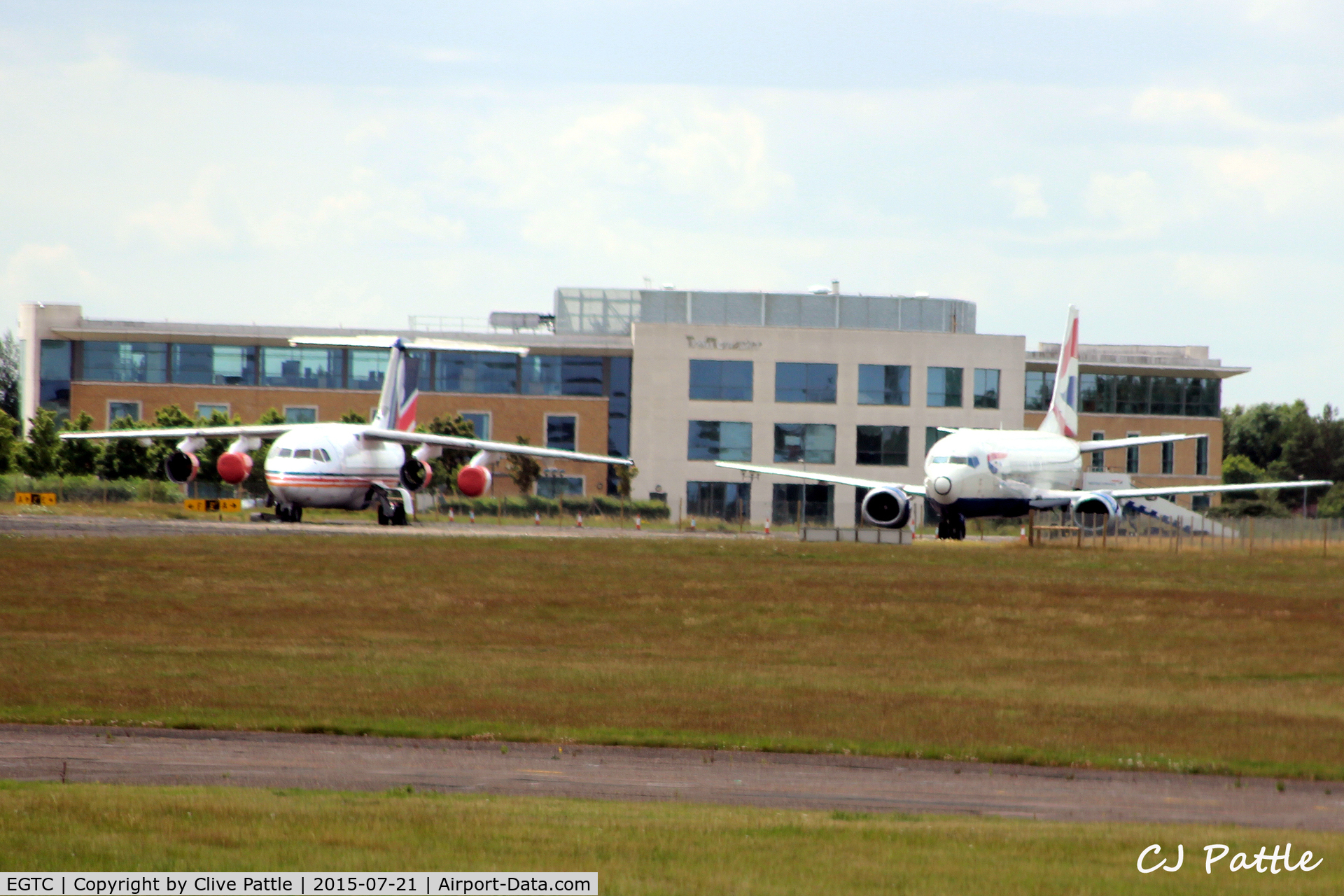 Cranfield Airport, Cranfield, England United Kingdom (EGTC) - Stored instructional airframes at Cranfield EGTC, Bedfordshire, UK viewed from the runway