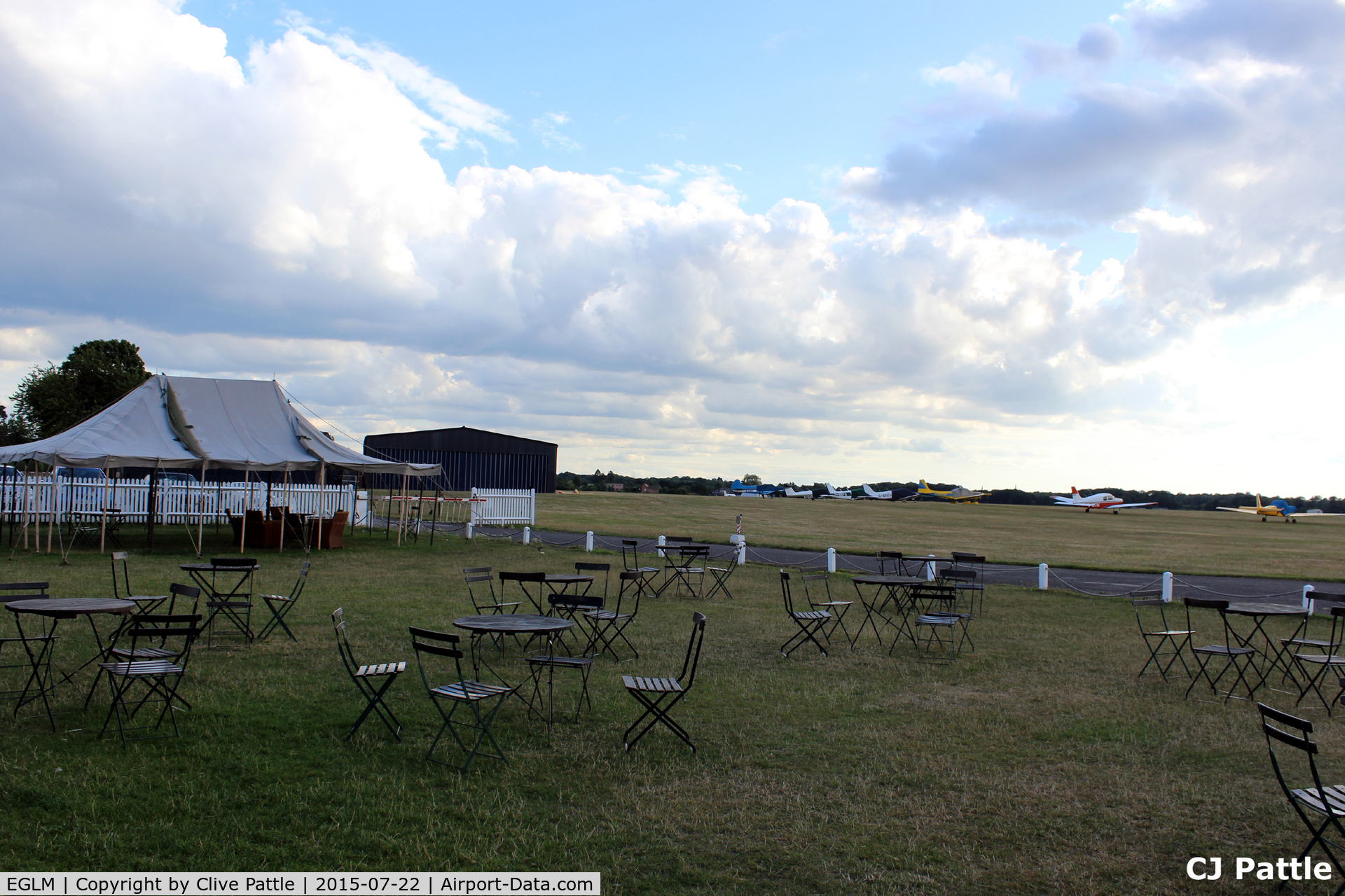 White Waltham Airfield Airport, White Waltham, England United Kingdom (EGLM) - West London Aero Club (WLAC) Clubhouse viewing area at White Waltham EGLM