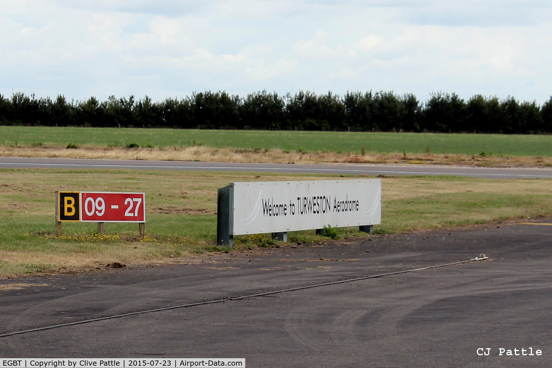 Turweston Aerodrome Airport, Turweston, England United Kingdom (EGBT) - A welcoming sign for visiting aviators at Turweston EGBT