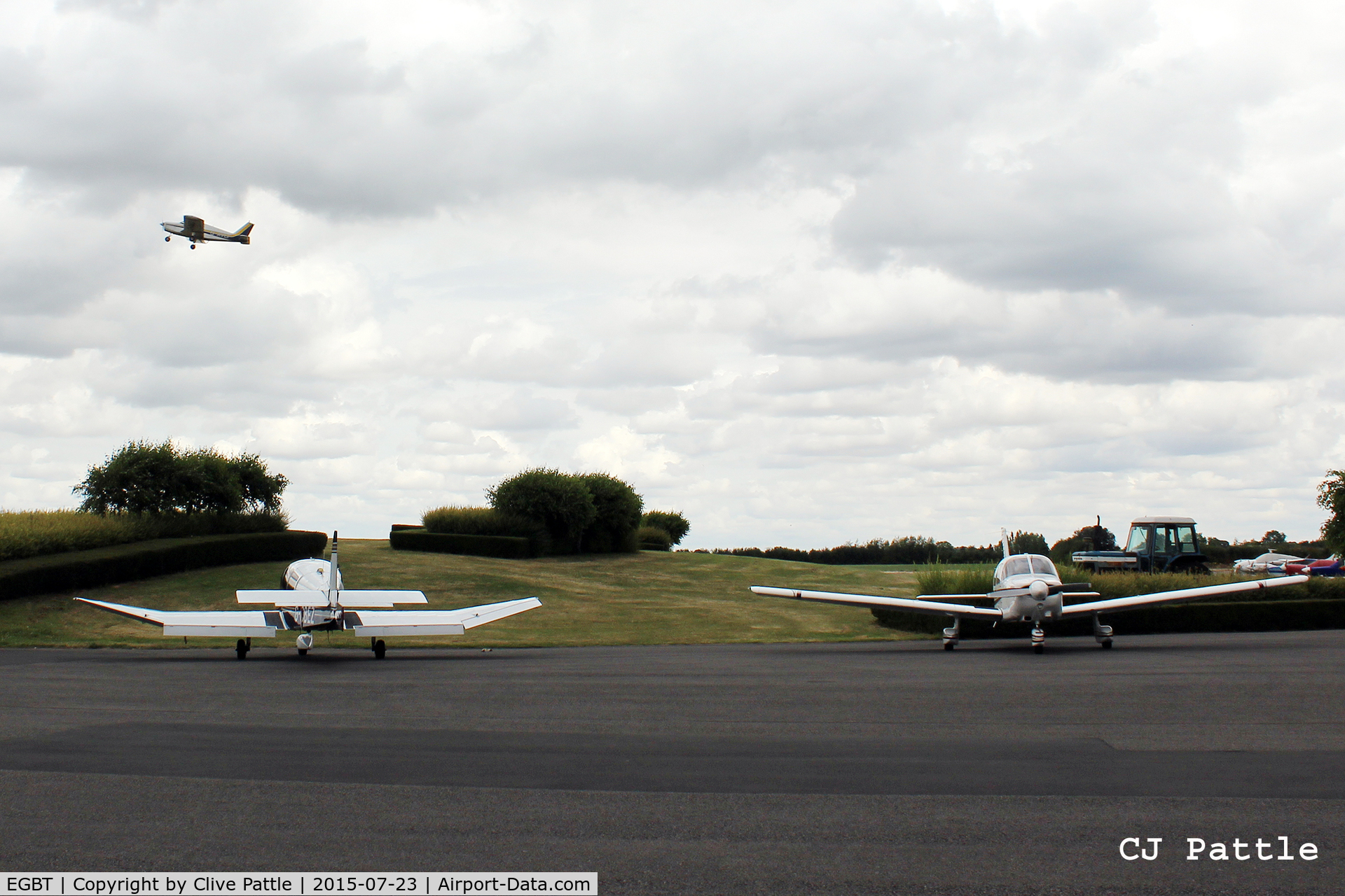 Turweston Aerodrome Airport, Turweston, England United Kingdom (EGBT) - Apron view at Turweston EGBT
