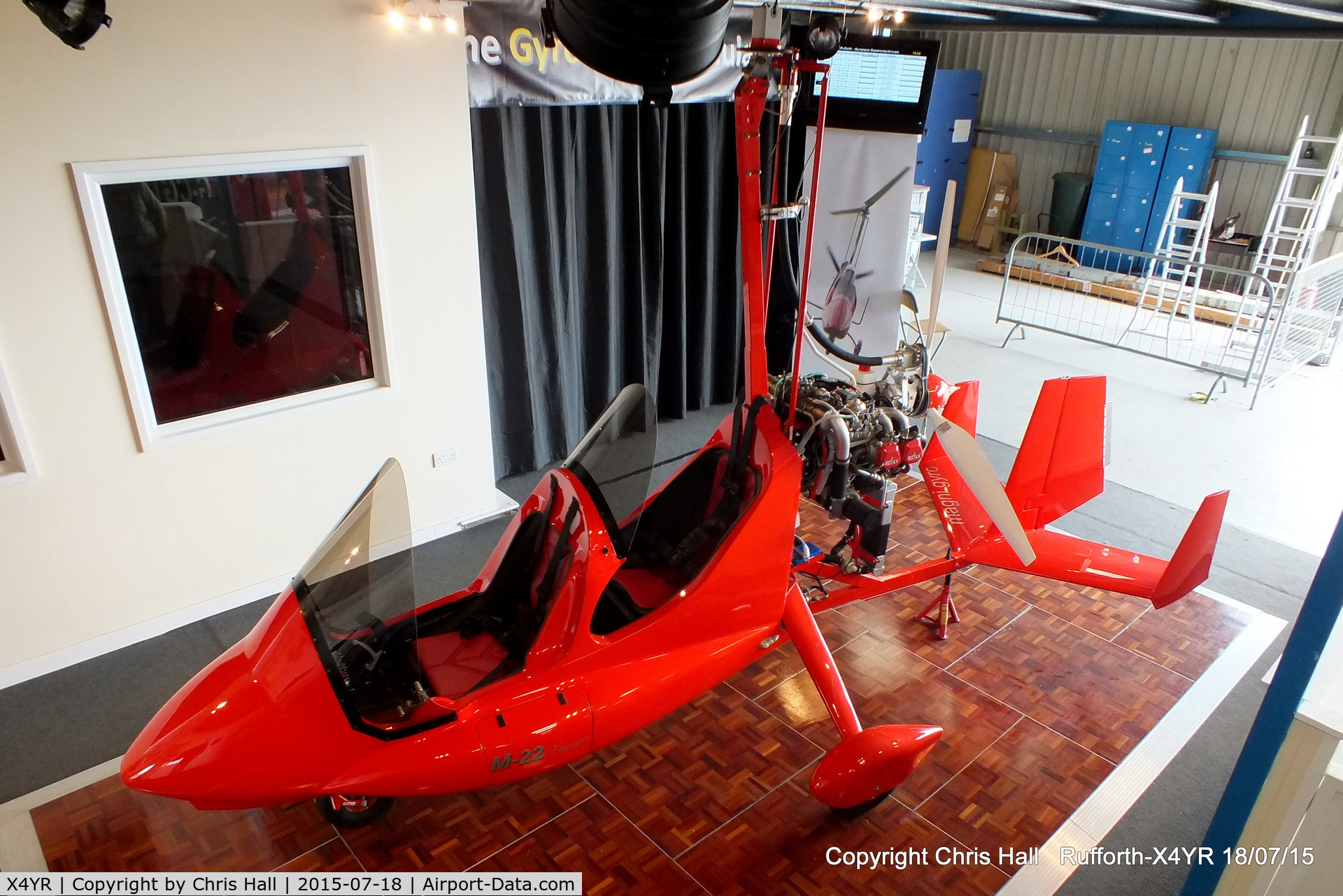 X4YR Airport - unregistered Magni M-22 Voyager at the Gyrocopter Experience, Rufforth Airfield