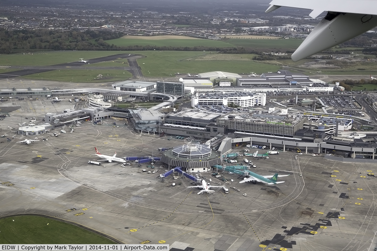 Dublin International Airport, Dublin Ireland (EIDW) - Overview of Dublin Airport's Terminal 2 and surrounds