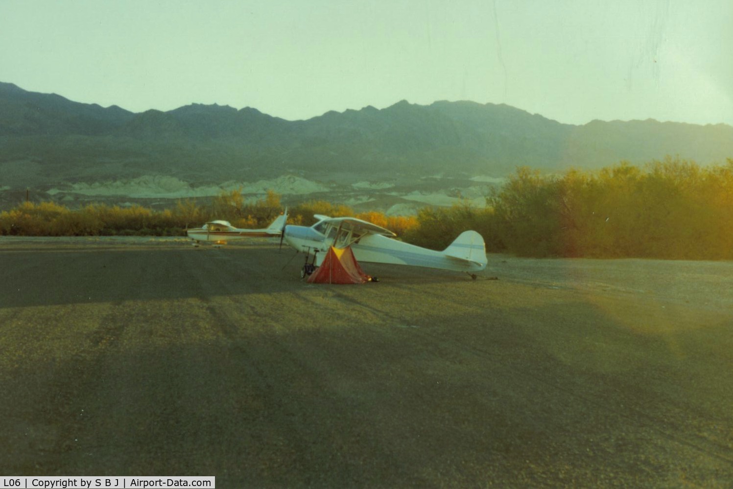 Furnace Creek Airport (L06) - 932 in the early morning light.My last camping at Furnace Ck due to Park Service change to no airport camping.Perhaps in the past it was no big deal and not enforced? I guess all good things come to an end...