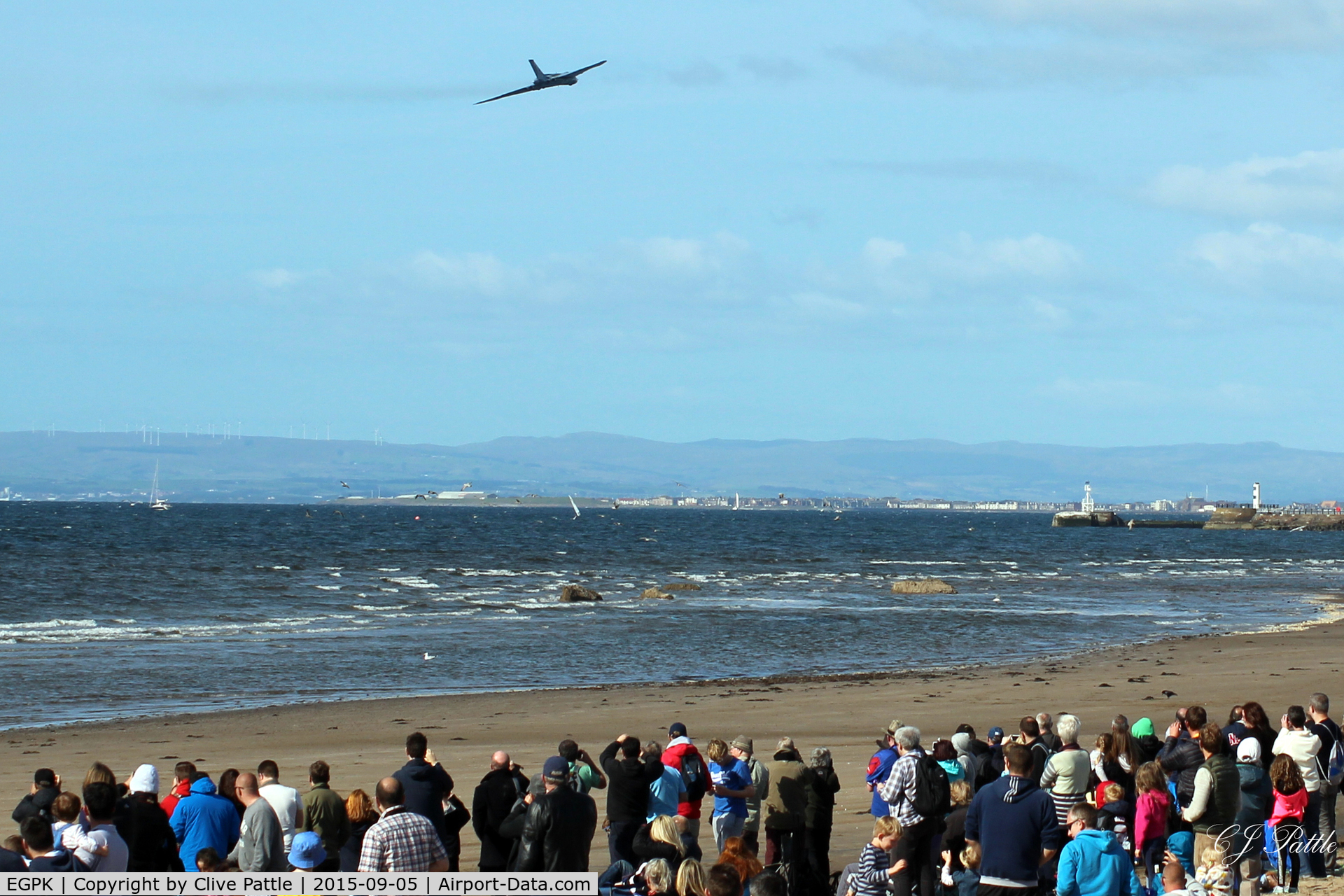 Glasgow Prestwick International Airport, Glasgow, Scotland United Kingdom (EGPK) - Avro Vulcan XH558/G-VLCN displaying in Scotland for the last time, to a crowd of 120,000, at the Scottish Airshow 2015, held at Ayr seafront and Prestwick Airport EGPK