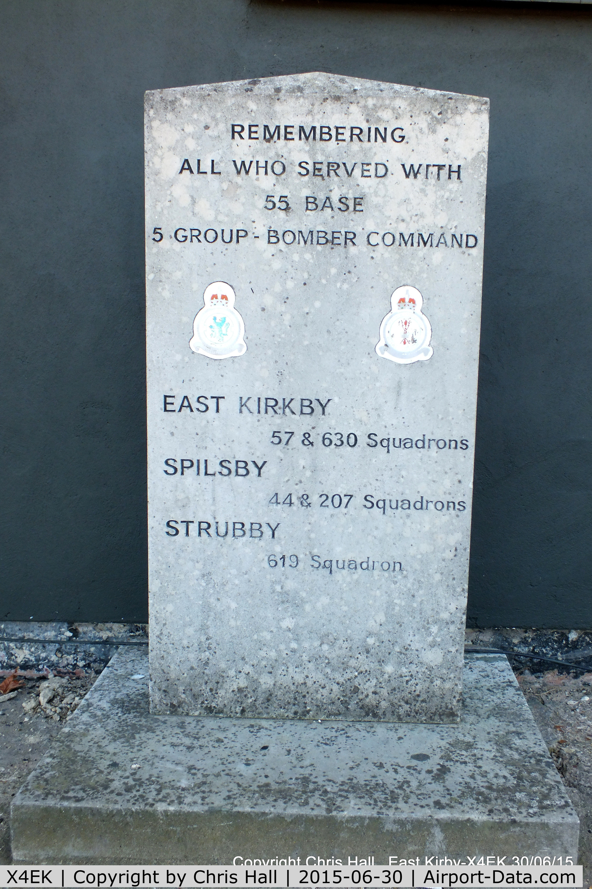 X4EK Airport - memorial at the Lincolnshire Aviation Heritage Centre, RAF East Kirkby
