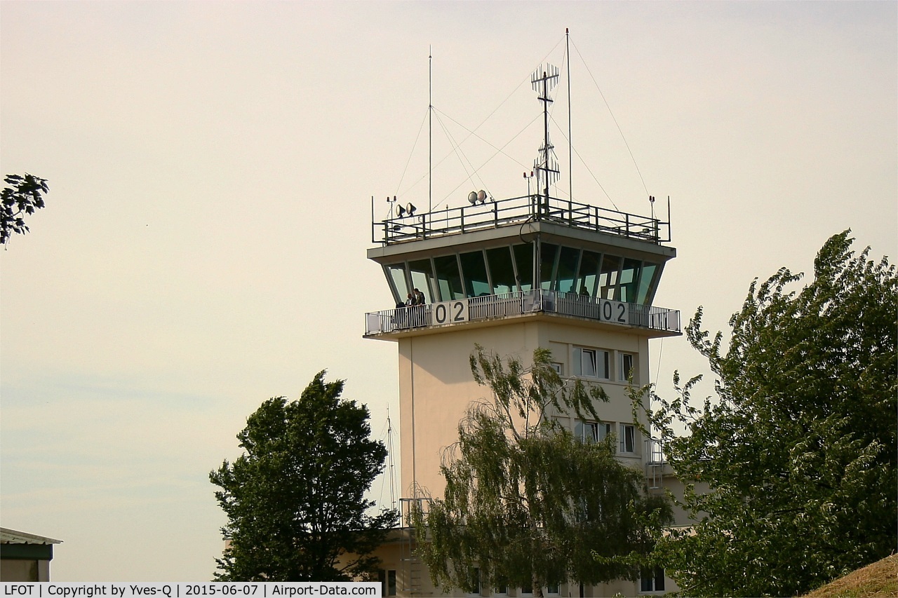 Tours Val de Loire Airport, Tours France (LFOT) - Control tower, Tours-St Symphorien Air Base 705 (LFOT-TUF)