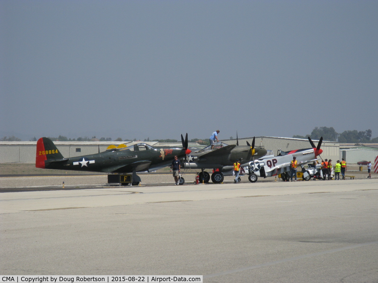 Camarillo Airport (CMA) - WINGS OVER CAMARILLO AIRSHOW 2015, part of the Warbird lineup-will fly later today.