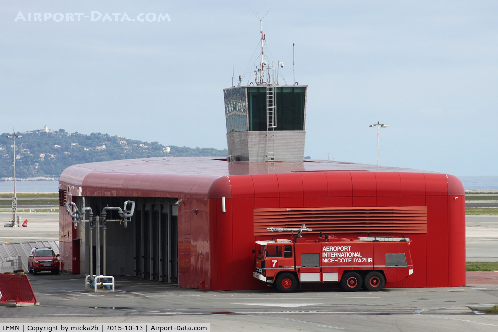 Nice Côte d'Azur Airport, Nice France (LFMN) - Fire house 