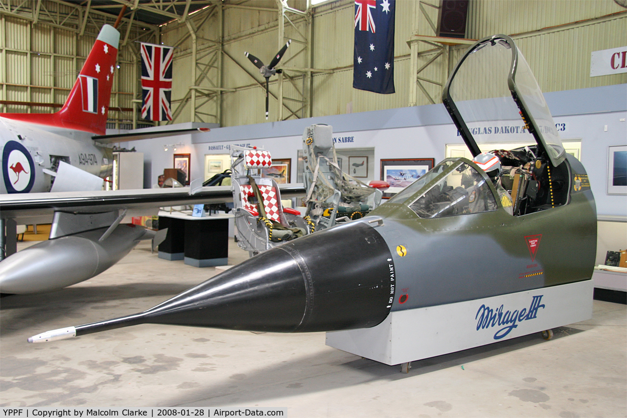 Parafield Airport, Salisbury, South Australia Australia (YPPF) - A Dassault Mirage III cockpit simulator displayed at The Classic Jets Fighter Museum, Parafield Airport, South Australia.