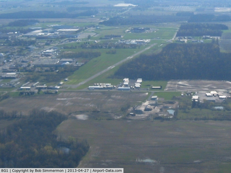 Willard Airport (8G1) - Looking east from about 2500 ft.