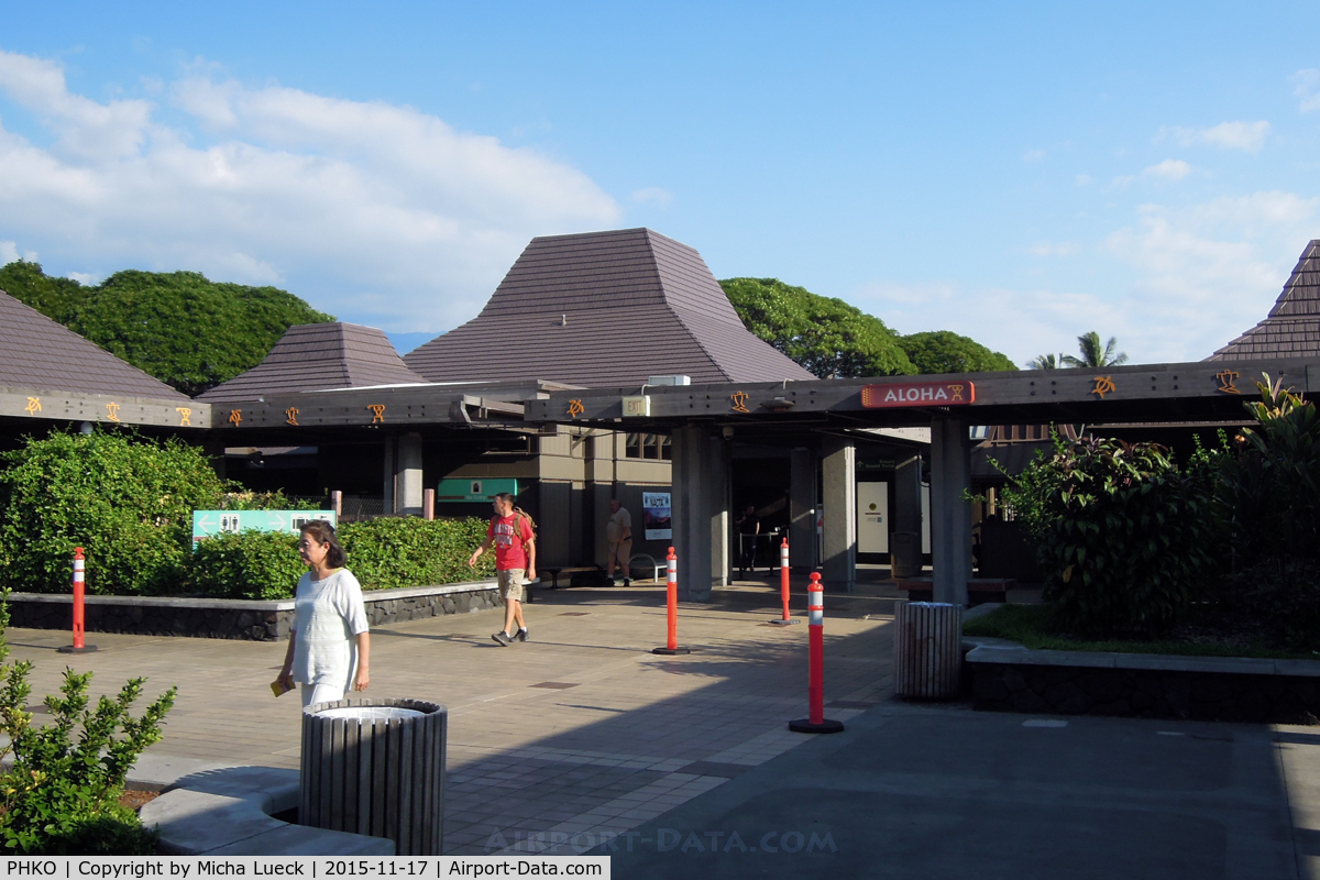 Kona International Airport, Kailua-Kona, Hawaii United States (PHKO) - Aloha - arrivals in Kailua-Kona