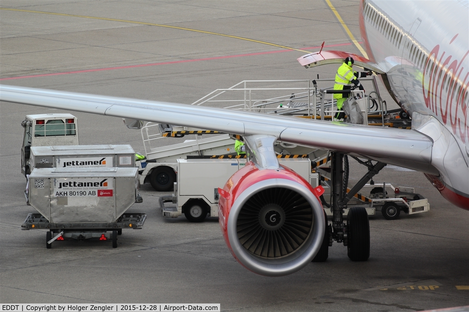 Tegel International Airport (closing in 2011), Berlin Germany (EDDT) - Business as usual on apron.....
