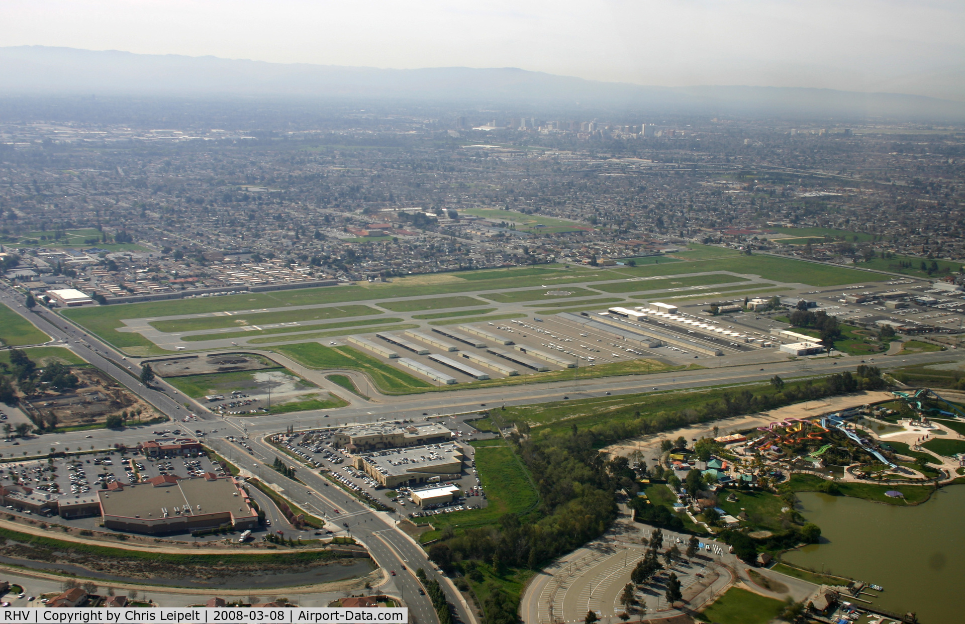 Reid-hillview Of Santa Clara County Airport (RHV) - Departing Reid Hillview Airport in 2008.