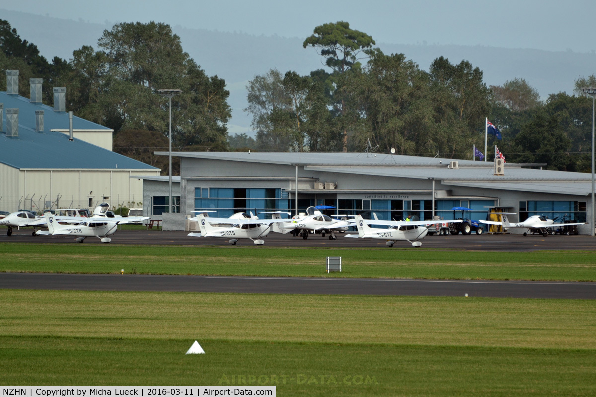 Hamilton International Airport, Hamilton New Zealand (NZHN) - Lots of GA aircraft