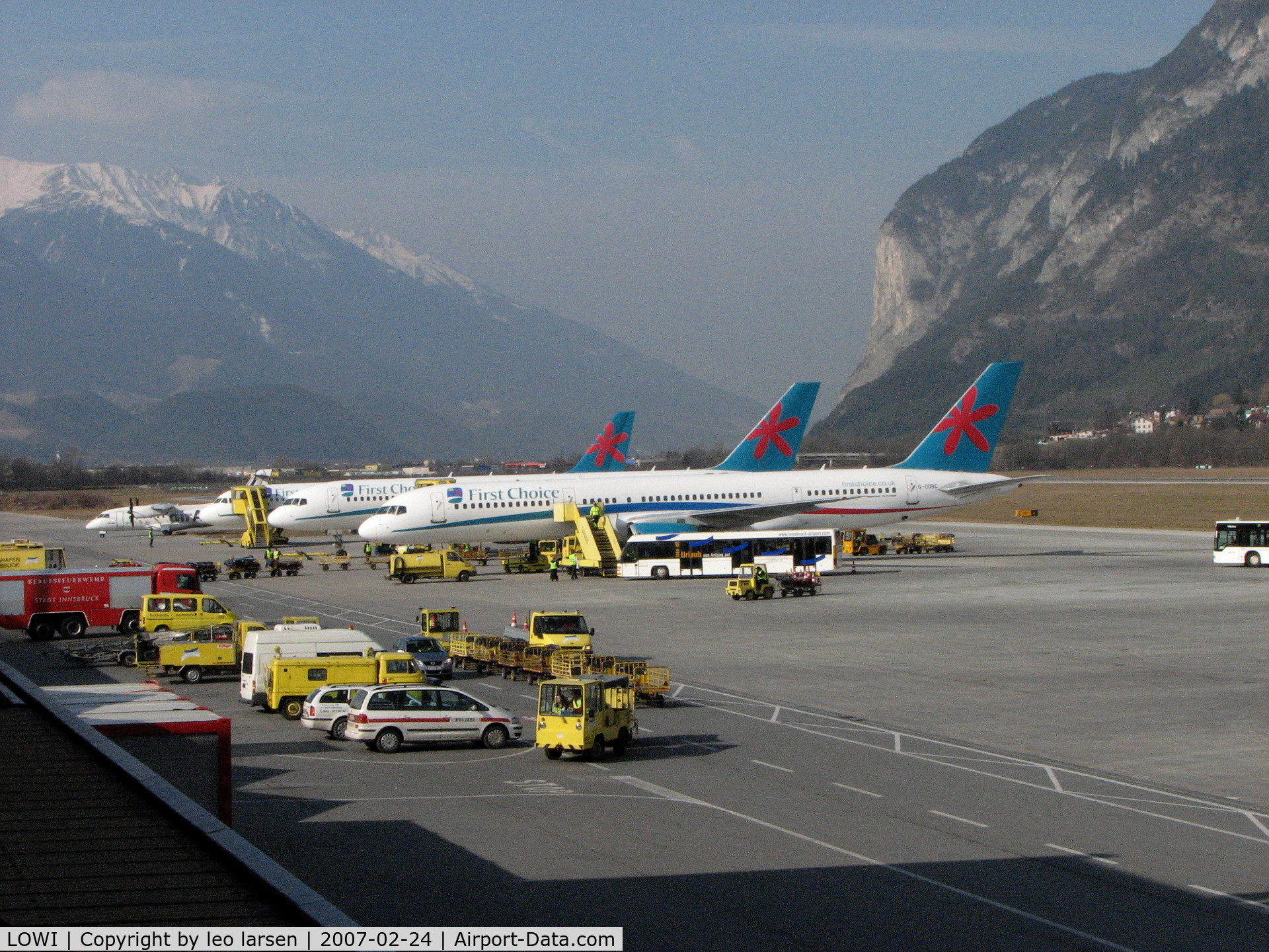 Innsbruck Airport, Innsbruck Austria (LOWI) - Innsbruck 24.2.07