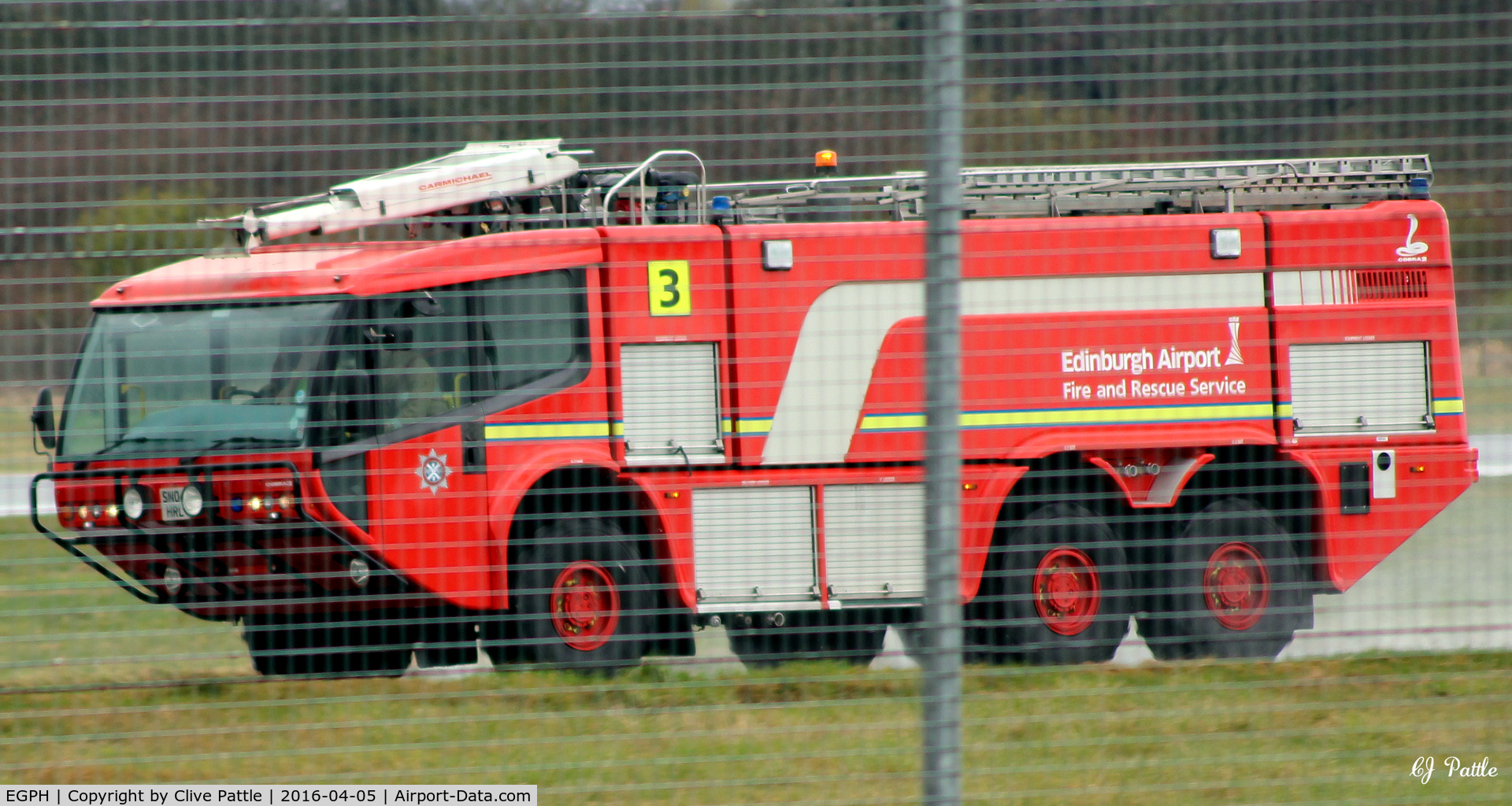Edinburgh Airport, Edinburgh, Scotland United Kingdom (EGPH) - Emergency Fire tender at Edinburgh EGPH