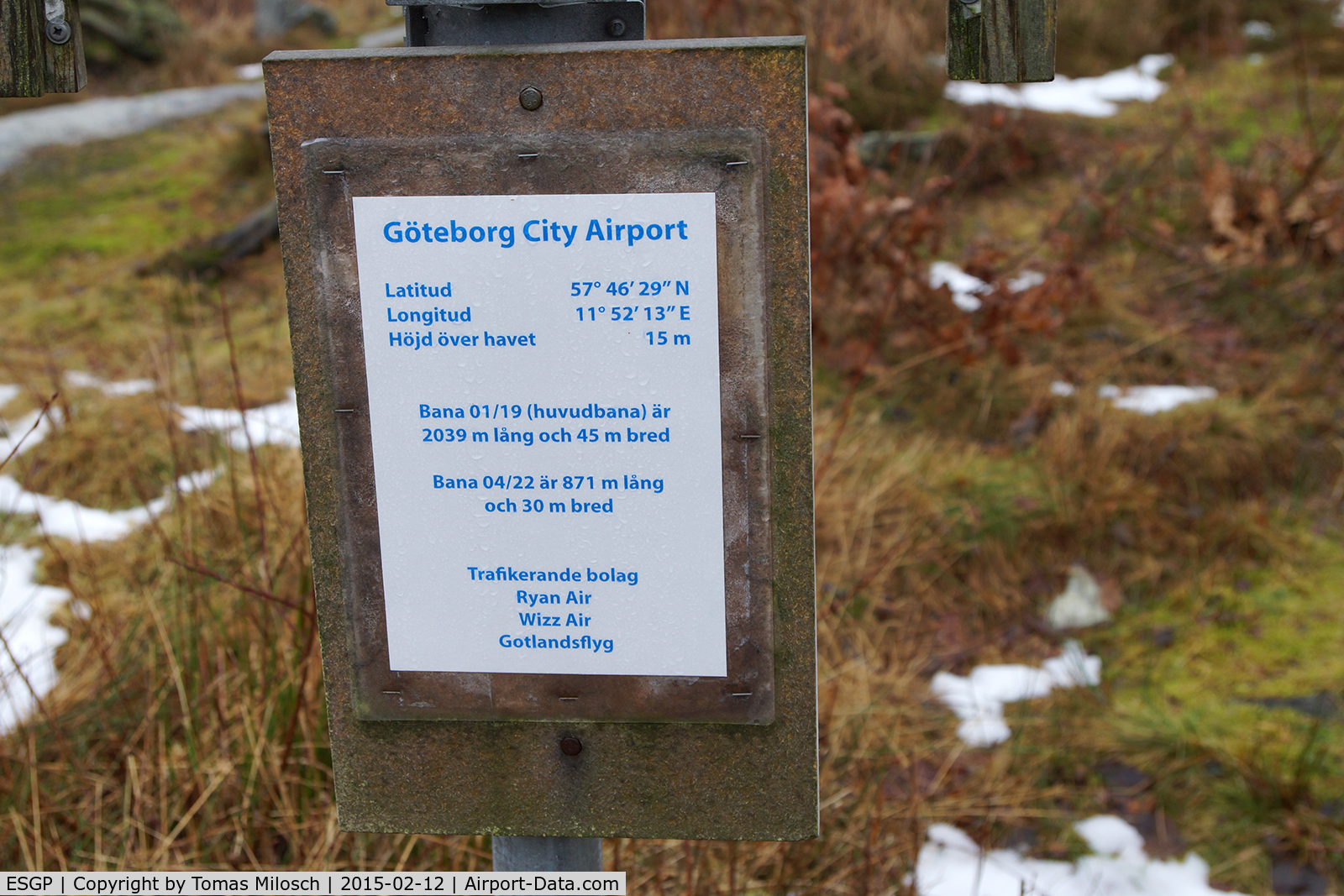 Göteborg City Airport (Säve), Göteborg Sweden (ESGP) - In the end of the year 2014 all scheduled flight were moved to GOT. 