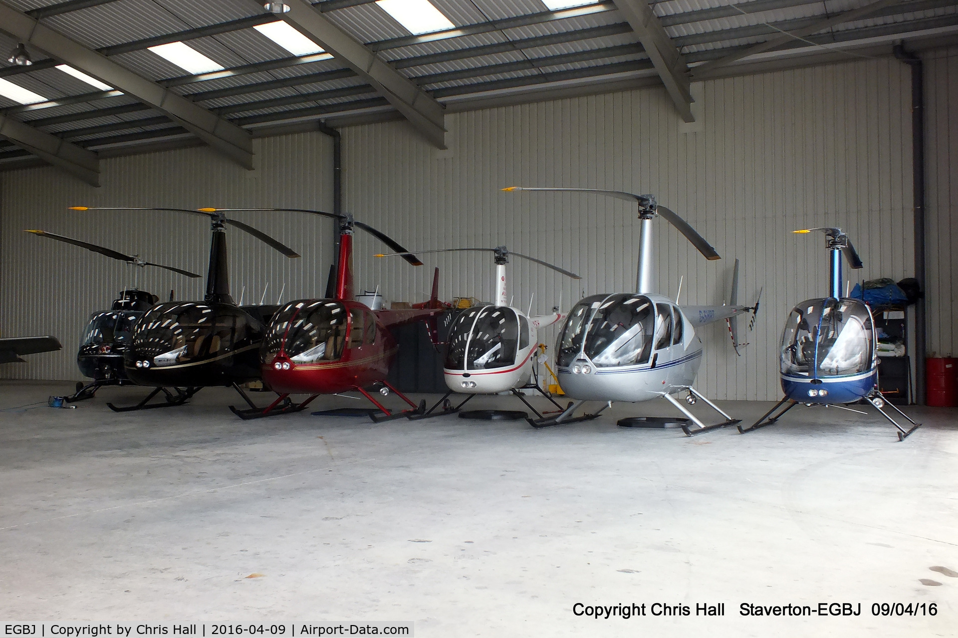 Gloucestershire Airport, Staverton, England United Kingdom (EGBJ) - Helicopters hangared at Staverton