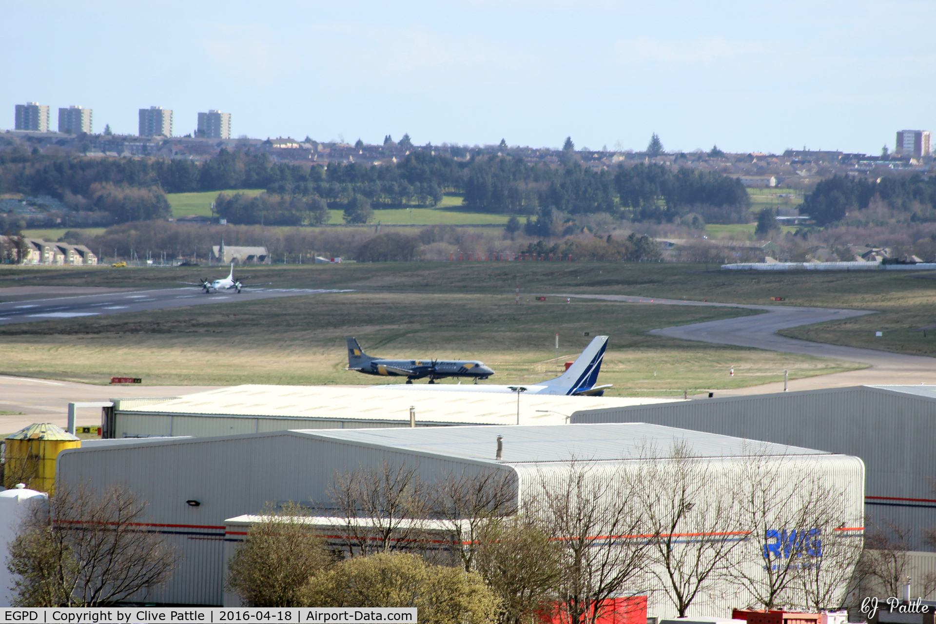 Aberdeen Airport, Aberdeen, Scotland United Kingdom (EGPD) - Aberdeen EGPD  looking south